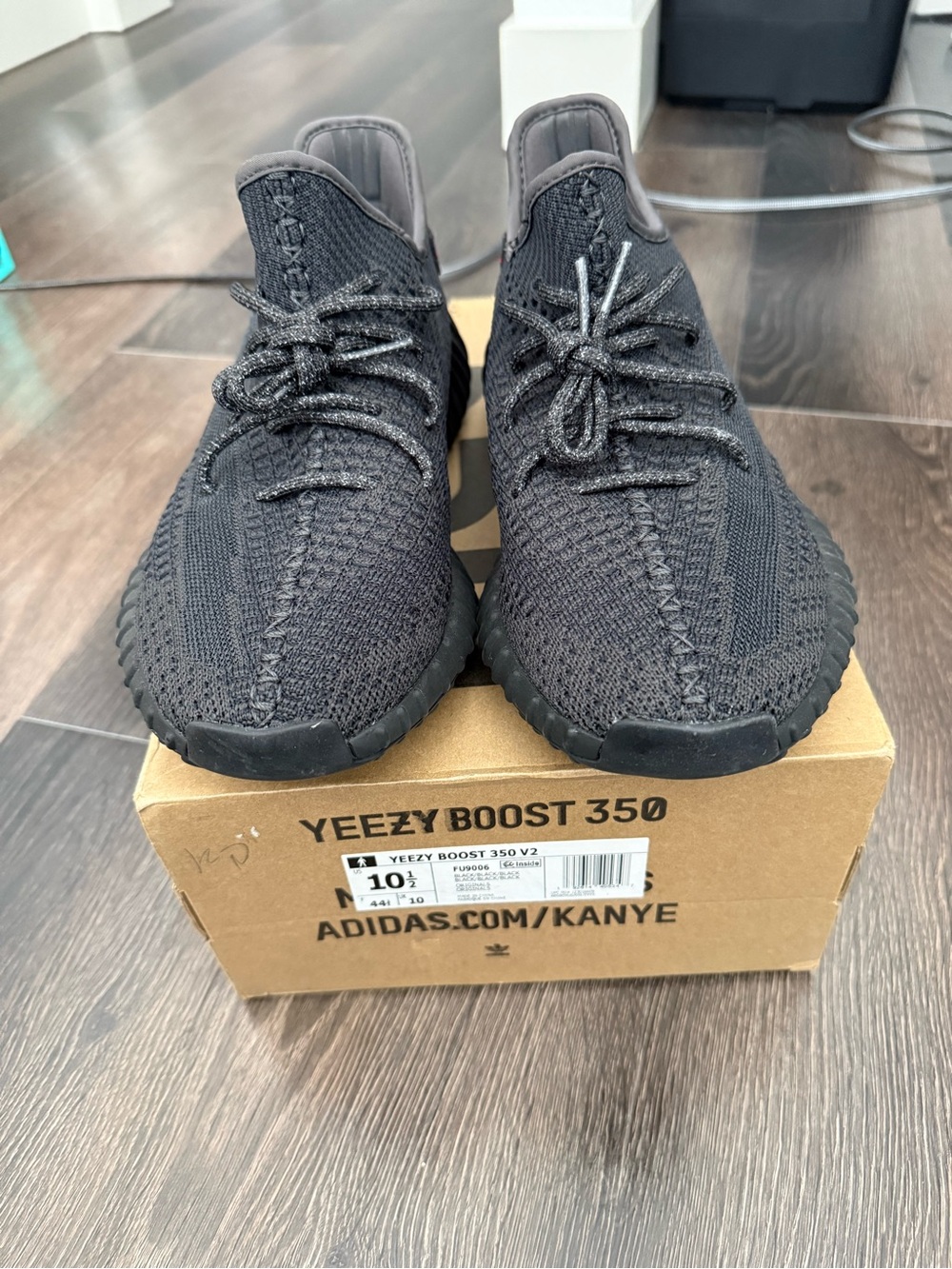 adidas Yeezy Boost 350 V2 Black Low-Top Sneakers